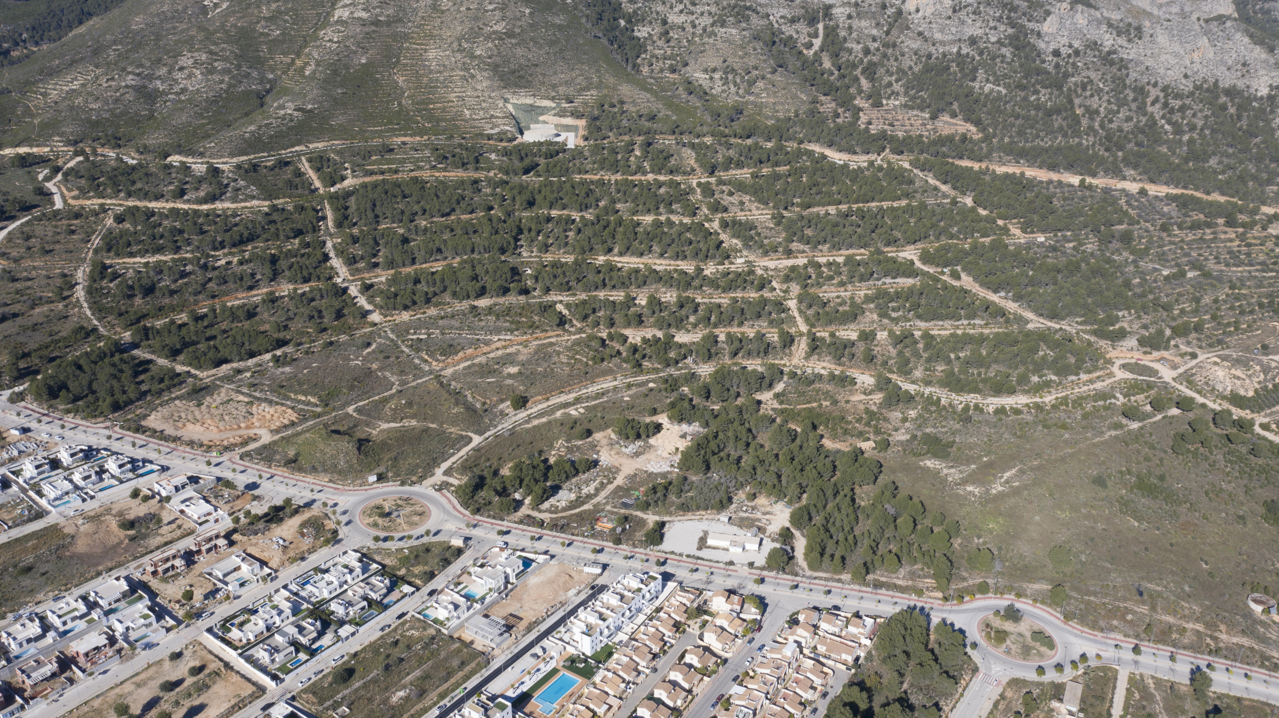 AÉREA2 Parcelas exclusivas en El Ponoig, Polop. Alicante