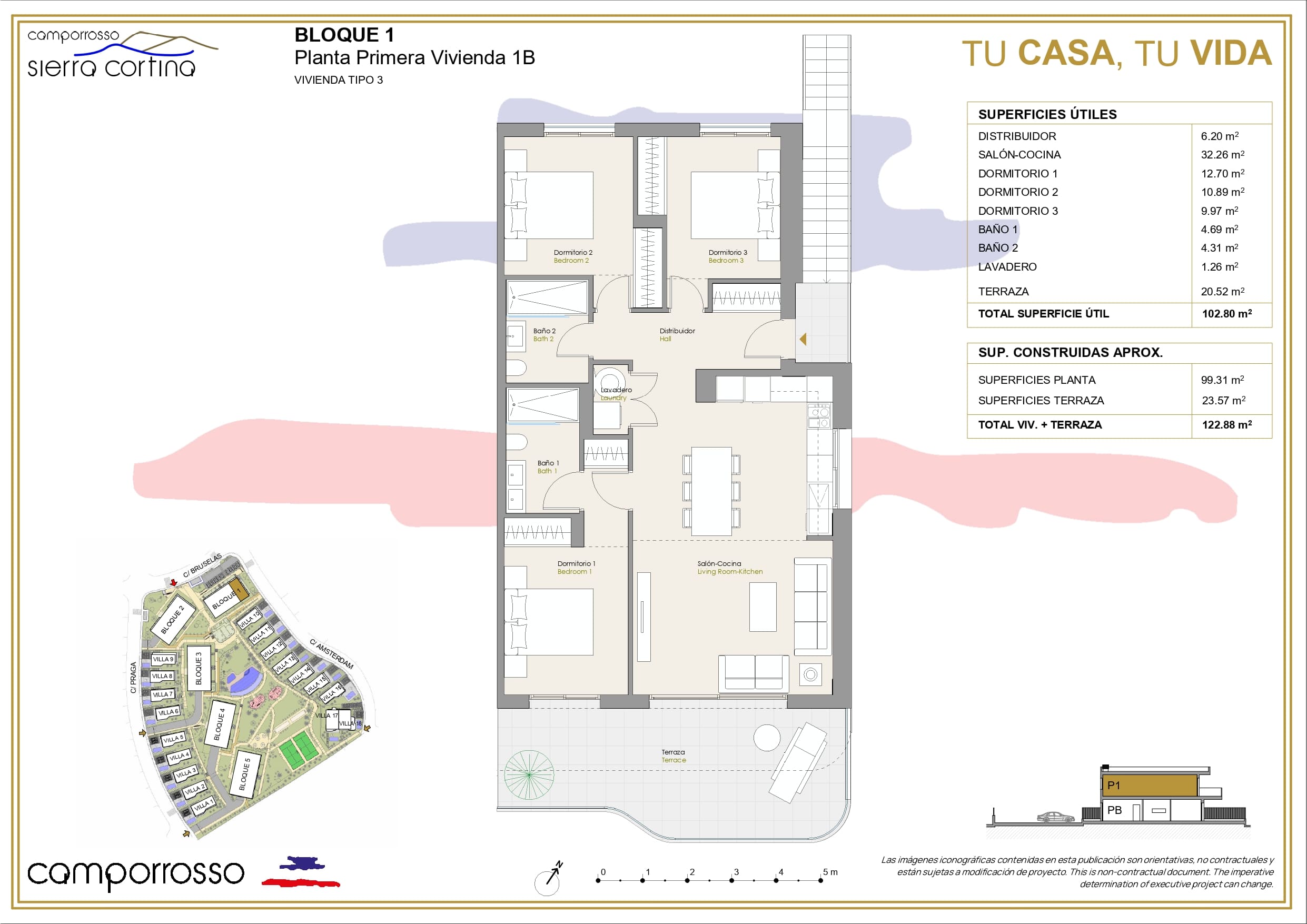 Bloque 1 1B_page-0001 Sierra Cortina Apartamentos de obra nueva, Alicante