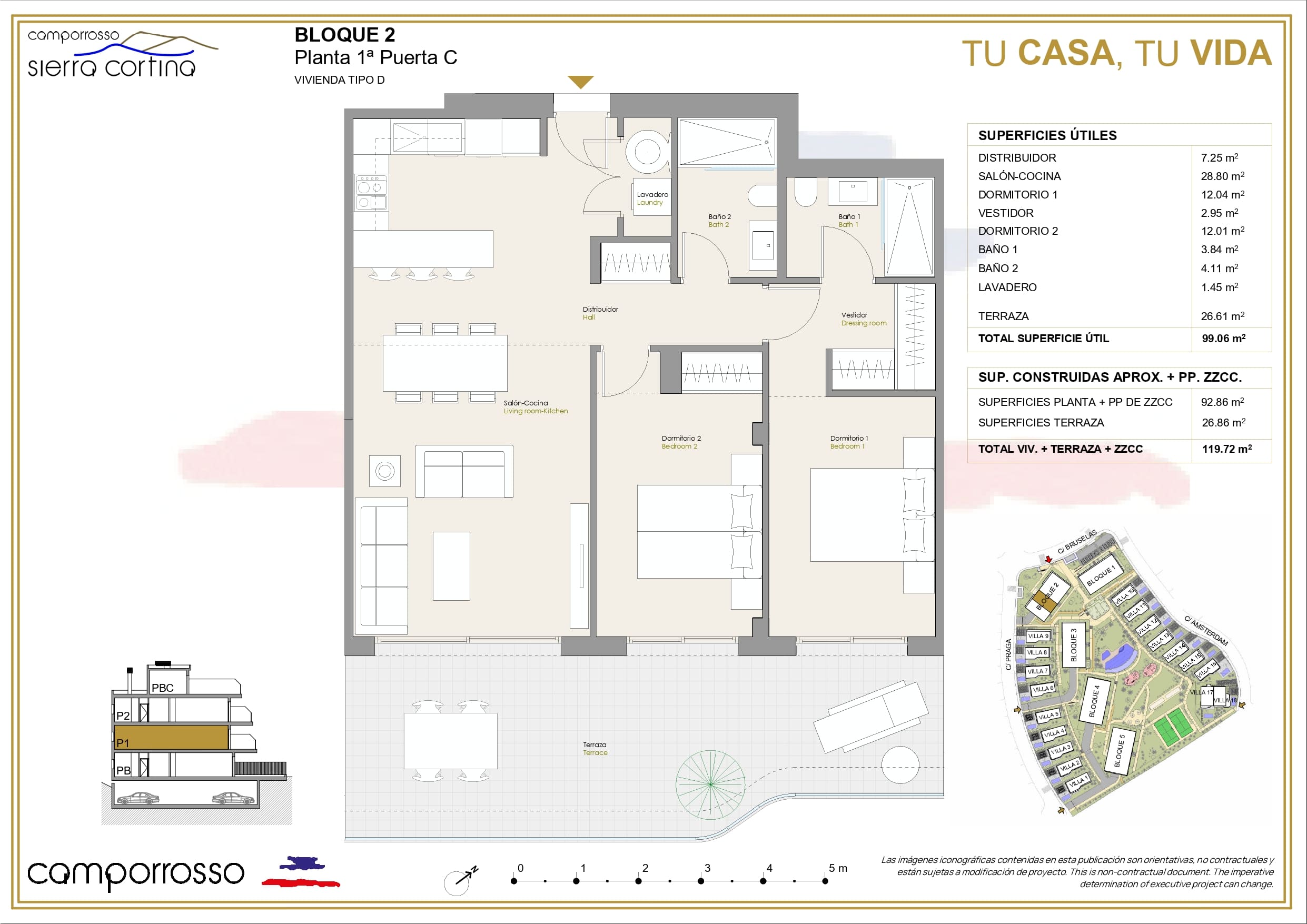 Bloque 2 1ºC_page-0001 Sierra Cortina Apartamentos de obra nueva, Alicante