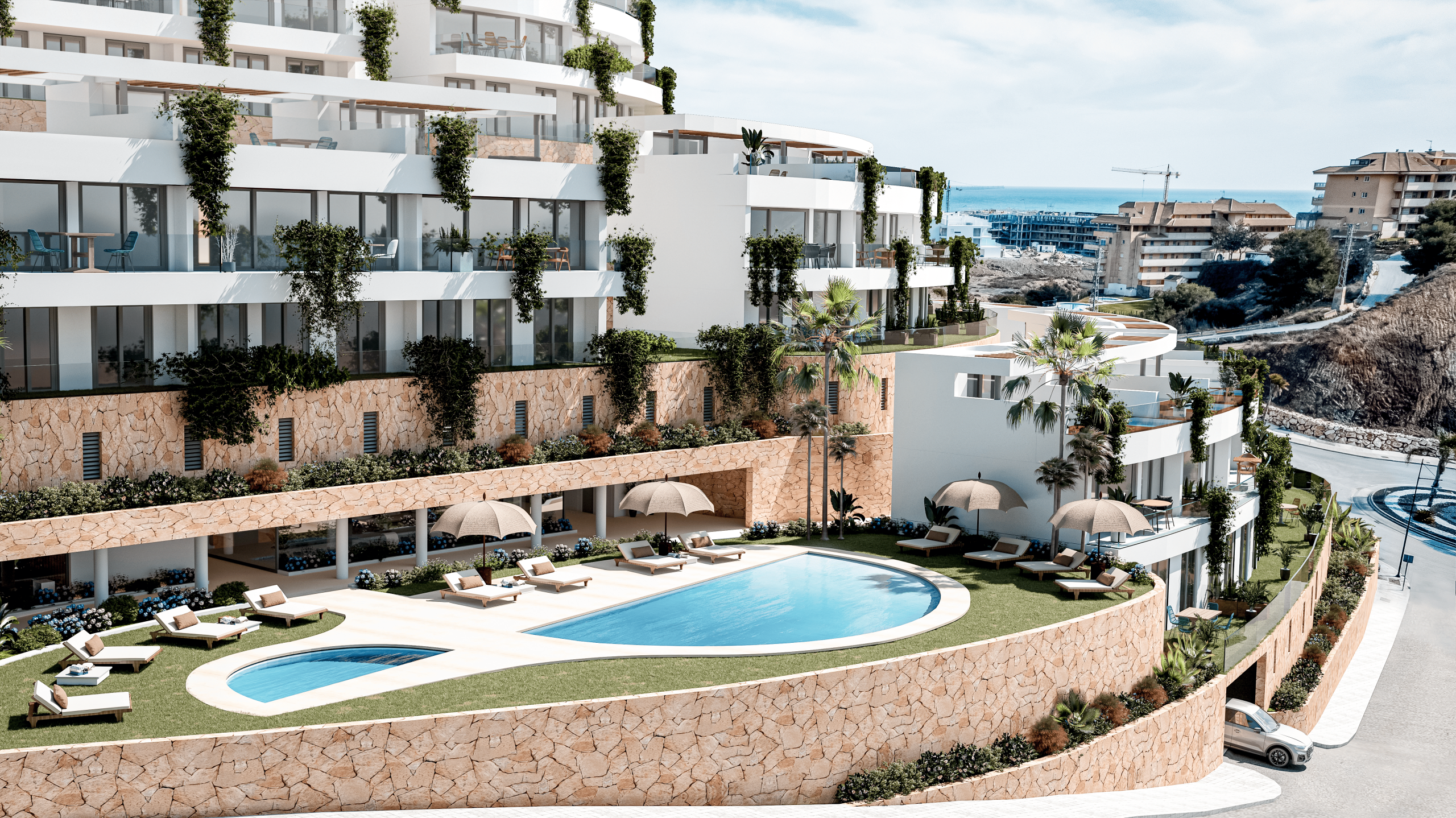 Ext. Kos. Pool and sea views Exclusive Villas in El Higuerón, Málaga
