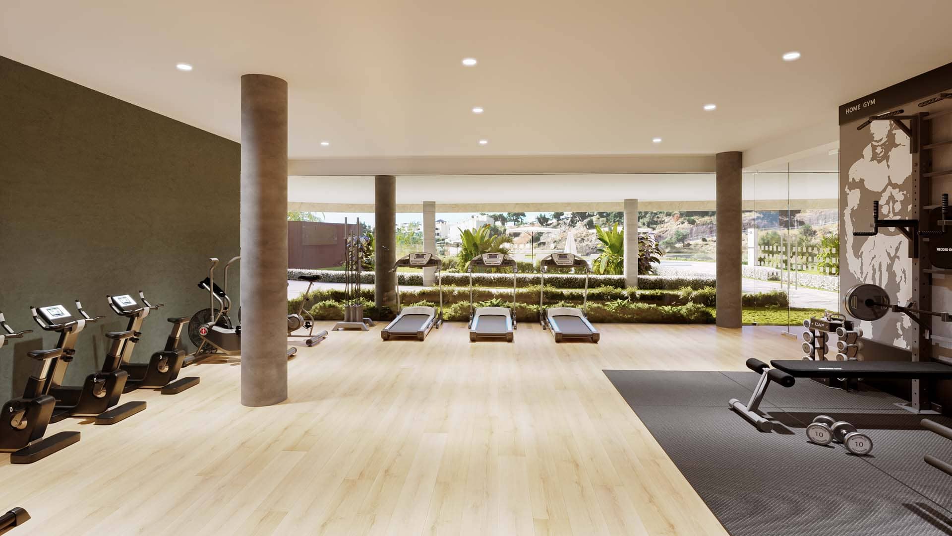 Gym Sky Villas de Lujo en El Higuerón, Málaga