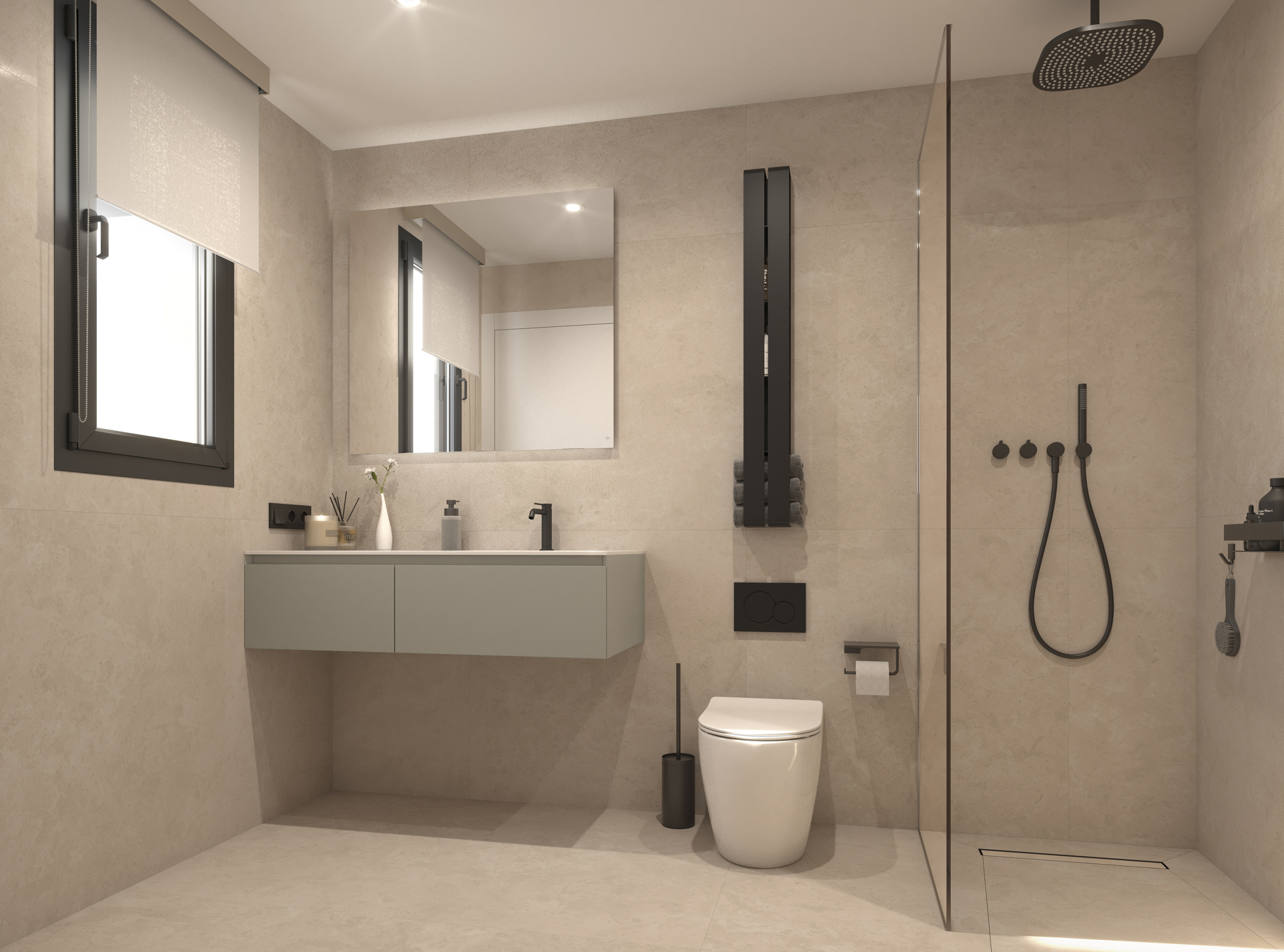 INTERIOR BAÑO MOD LQ Apartamentos de obra nueva en Catral, Alicante