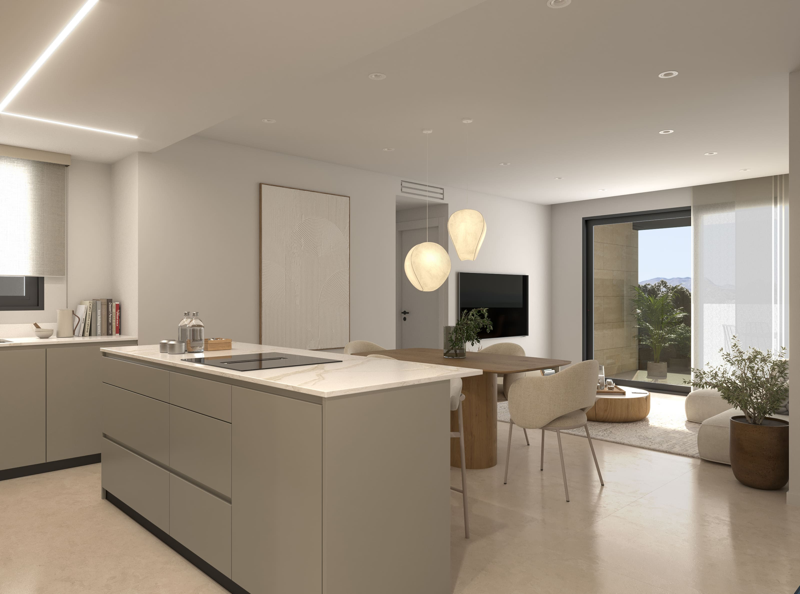 INTERIOR COCINA 2 MOD LQ Apartamentos de obra nueva en Catral, Alicante