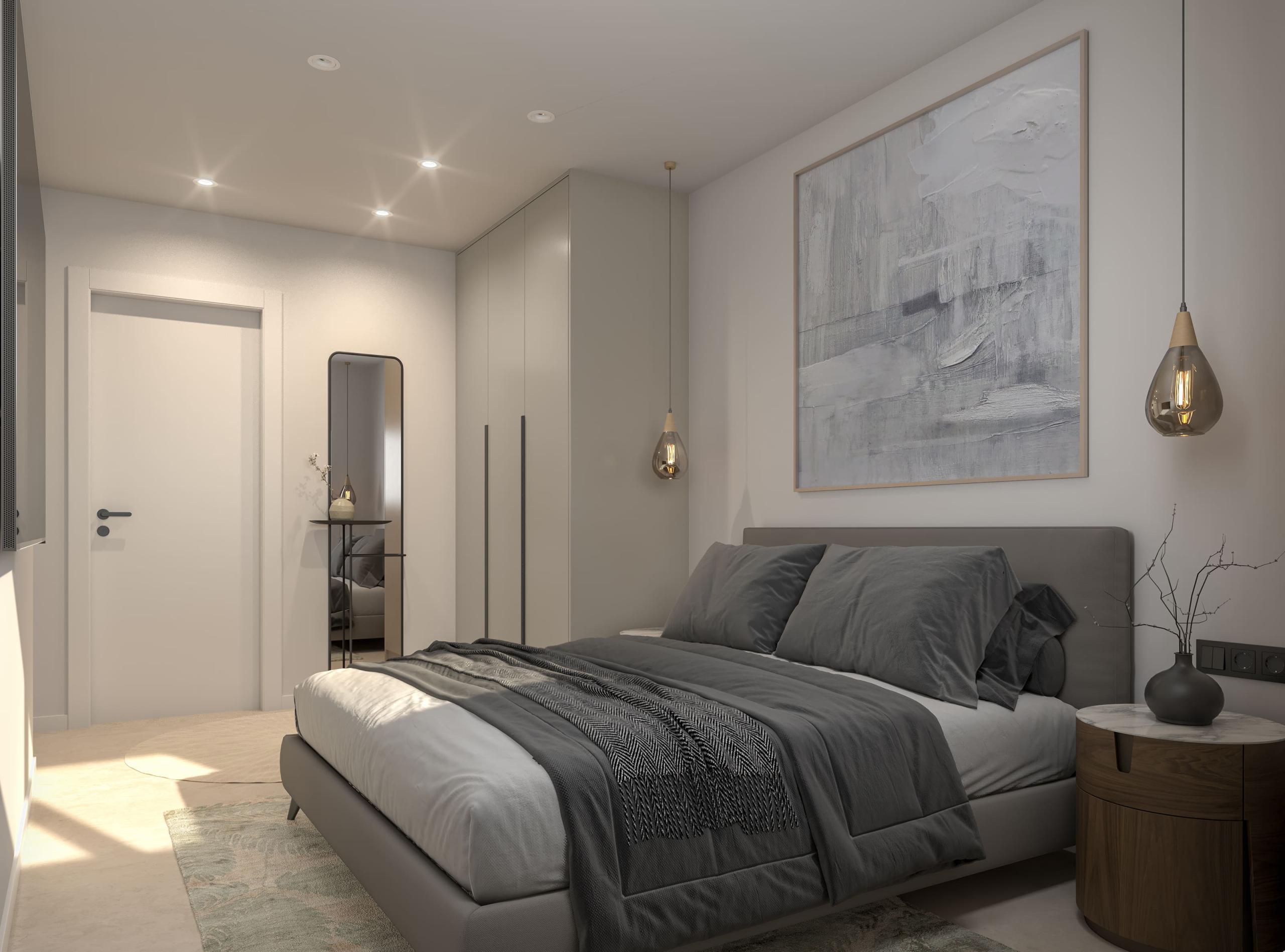 INTERIOR DORMITORIO MOD LQ Apartamentos de obra nueva en Catral, Alicante