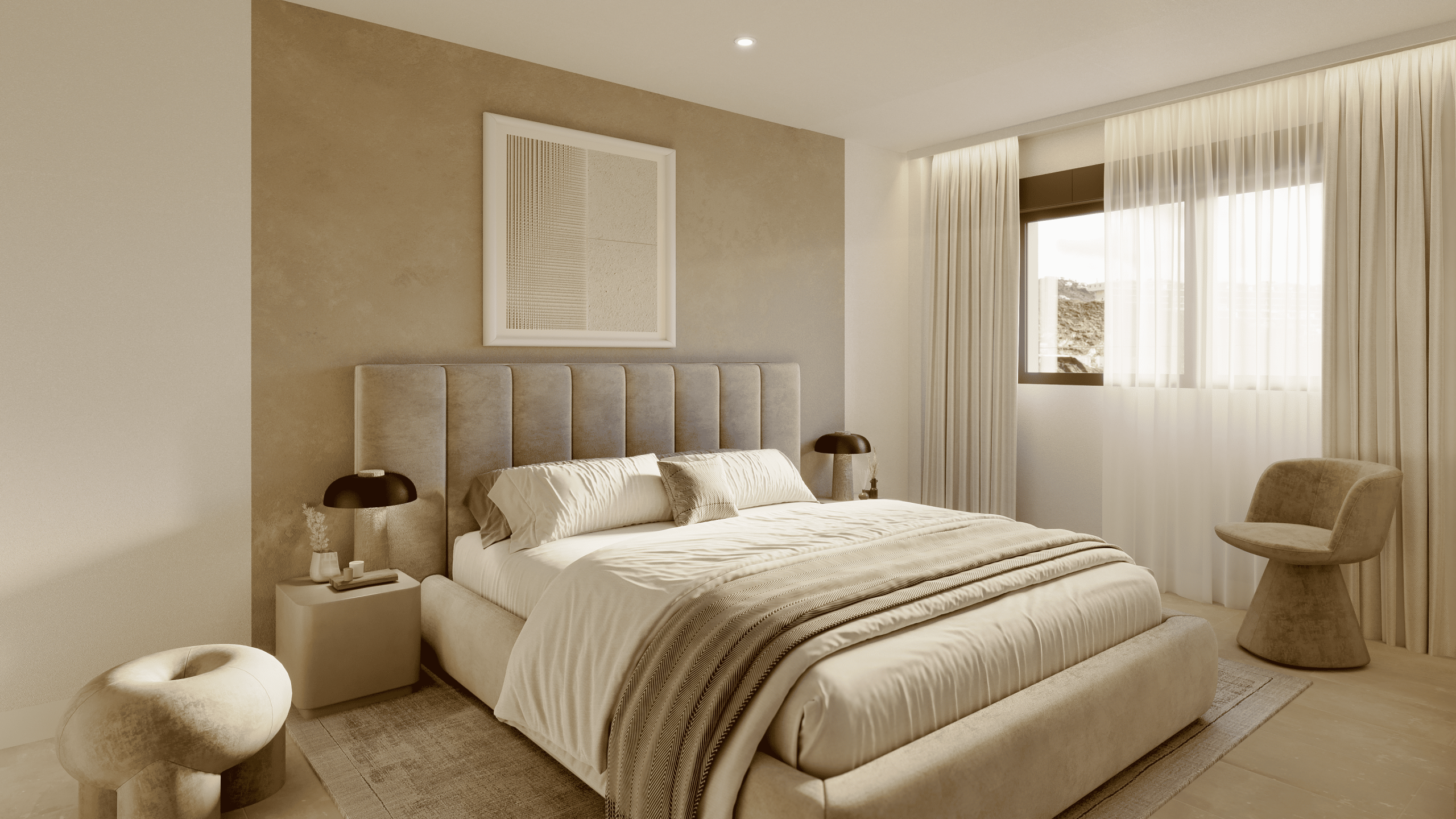 Korall Residences – Dormitorio 3 Sky Villas de Lujo en El Higuerón, Málaga