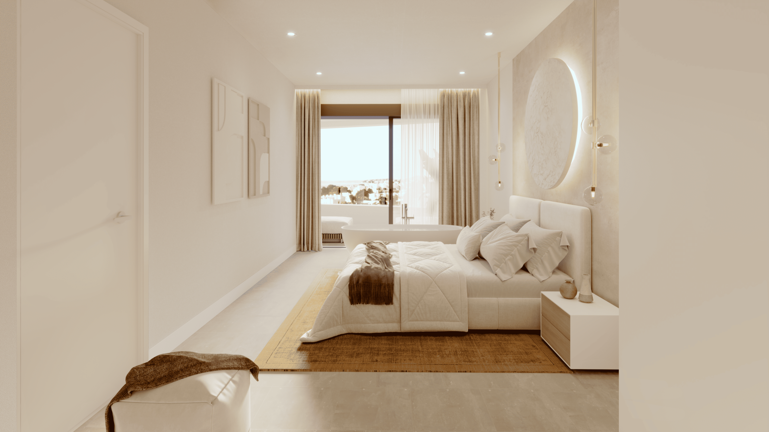 Korall Residences – Dormitorio principal 2 Sky Villas de Lujo en El Higuerón, Málaga