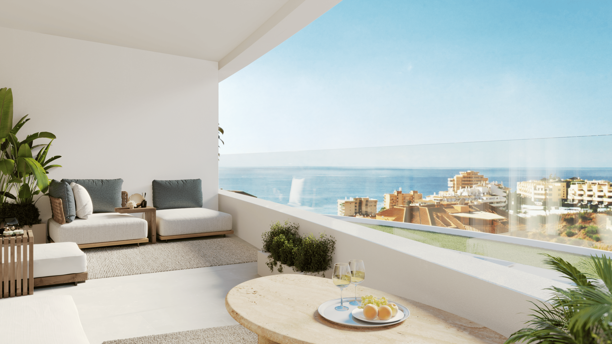 Korall Residences – Terraza 1ª Planta Sky Villas de Lujo en El Higuerón, Málaga
