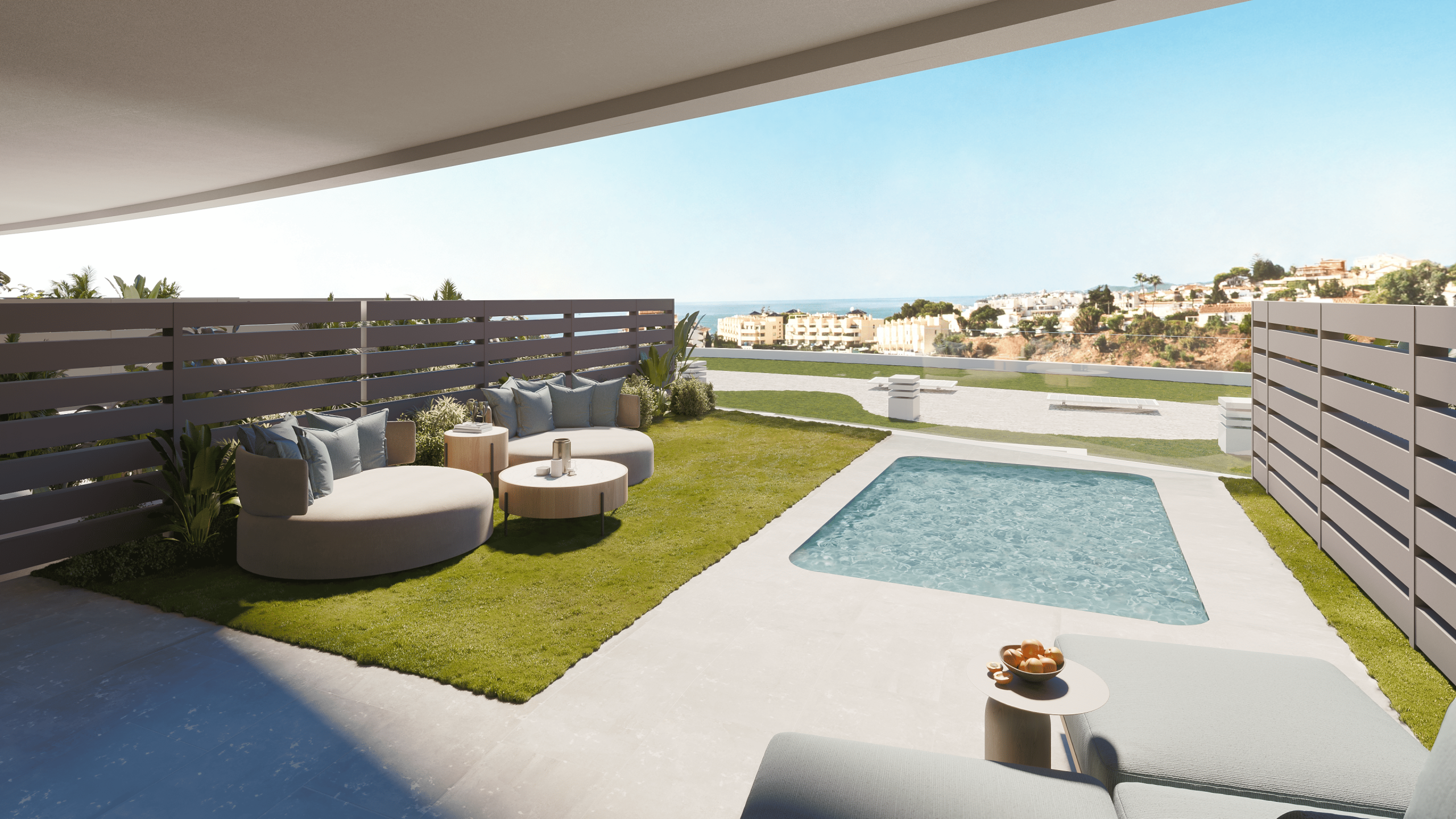 Korall Residences – Terraza Planta Baja 6.2 Sky Villas de Lujo en El Higuerón, Málaga