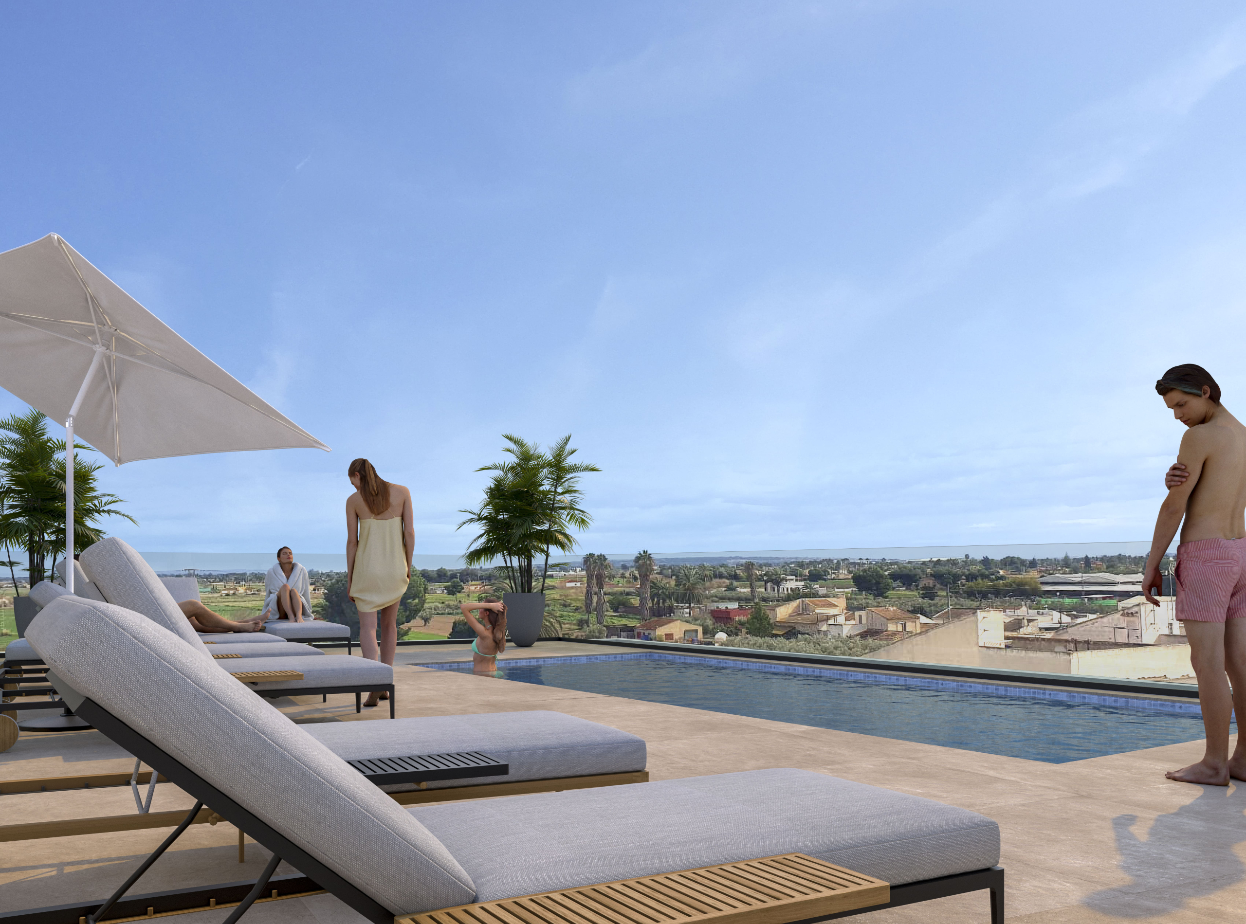 PISCINA Apartamentos de obra nueva en Catral, Alicante