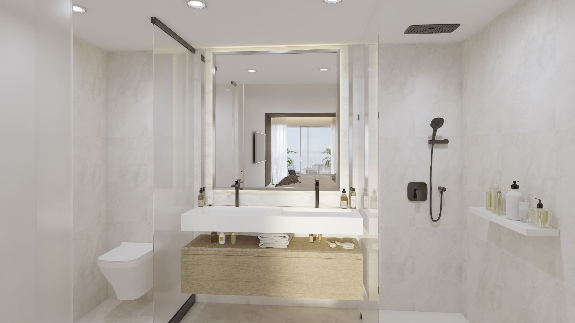 compressed-Baño 2 Villas exclusivas en El Higuerón, Málaga