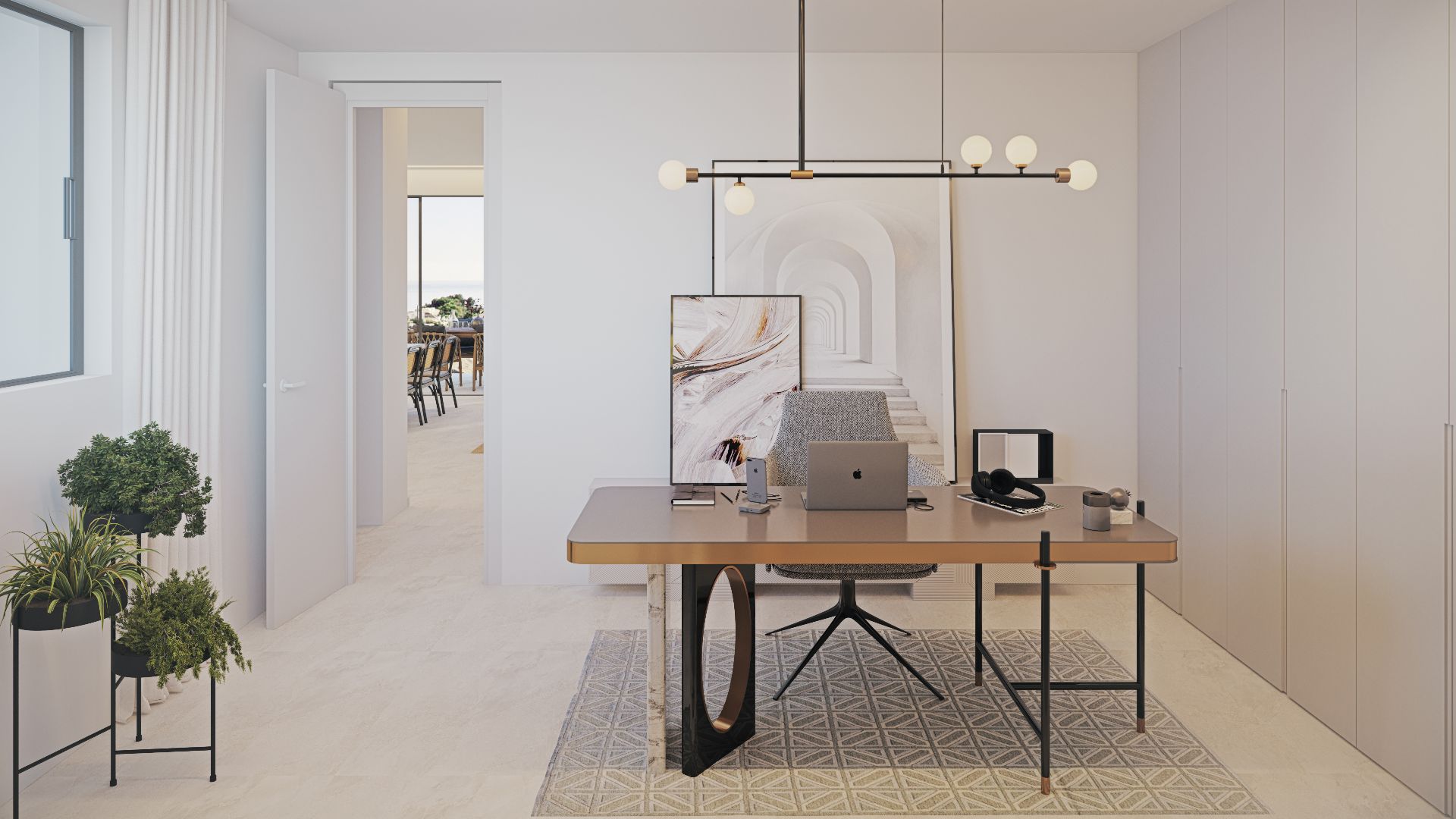 compressed-Dorm 3 planta living Villas exclusivas en El Higuerón, Málaga