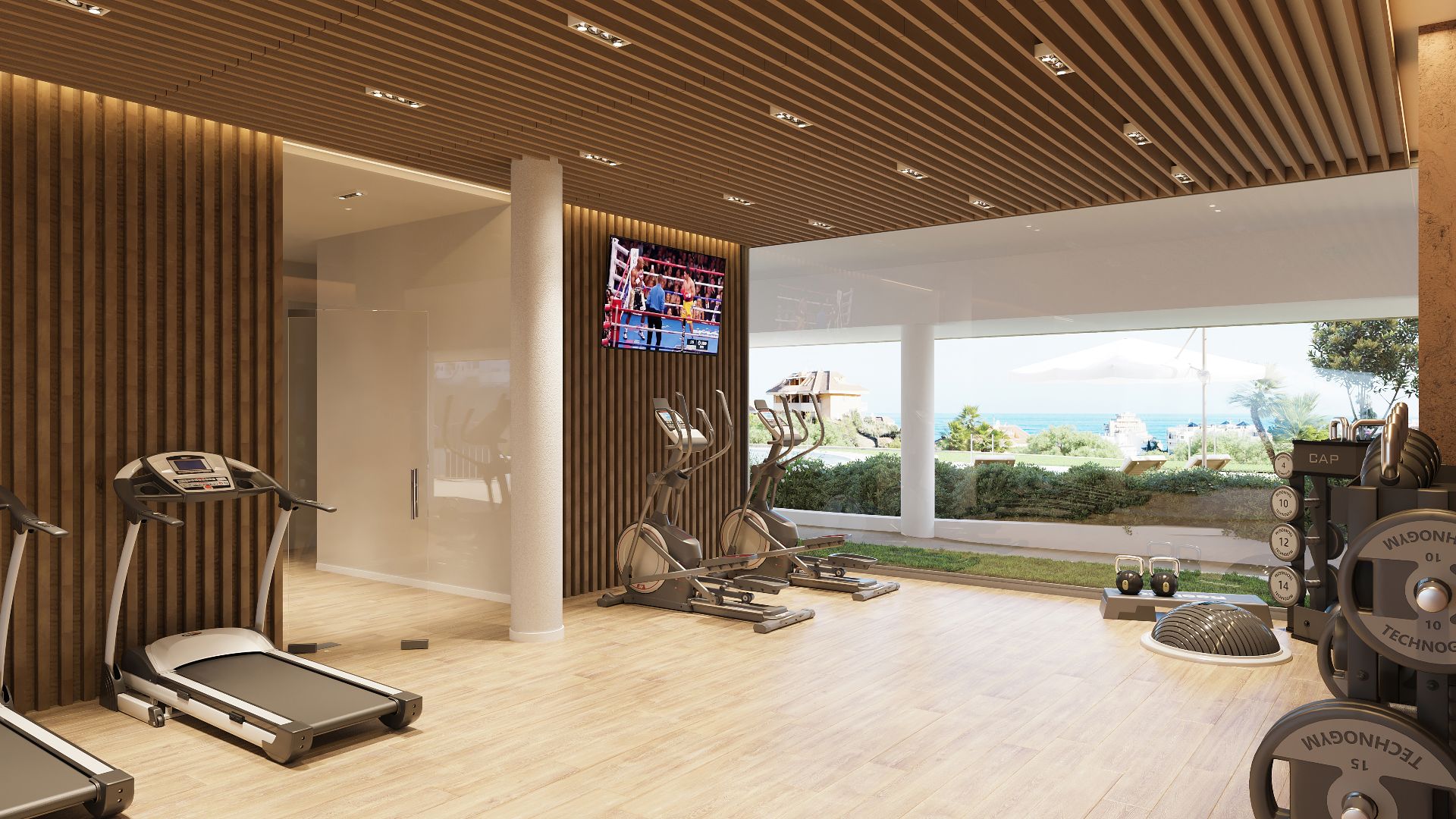compressed-Ikonia Facilities Gym_HD 30ppp Villas exclusivas en El Higuerón, Málaga