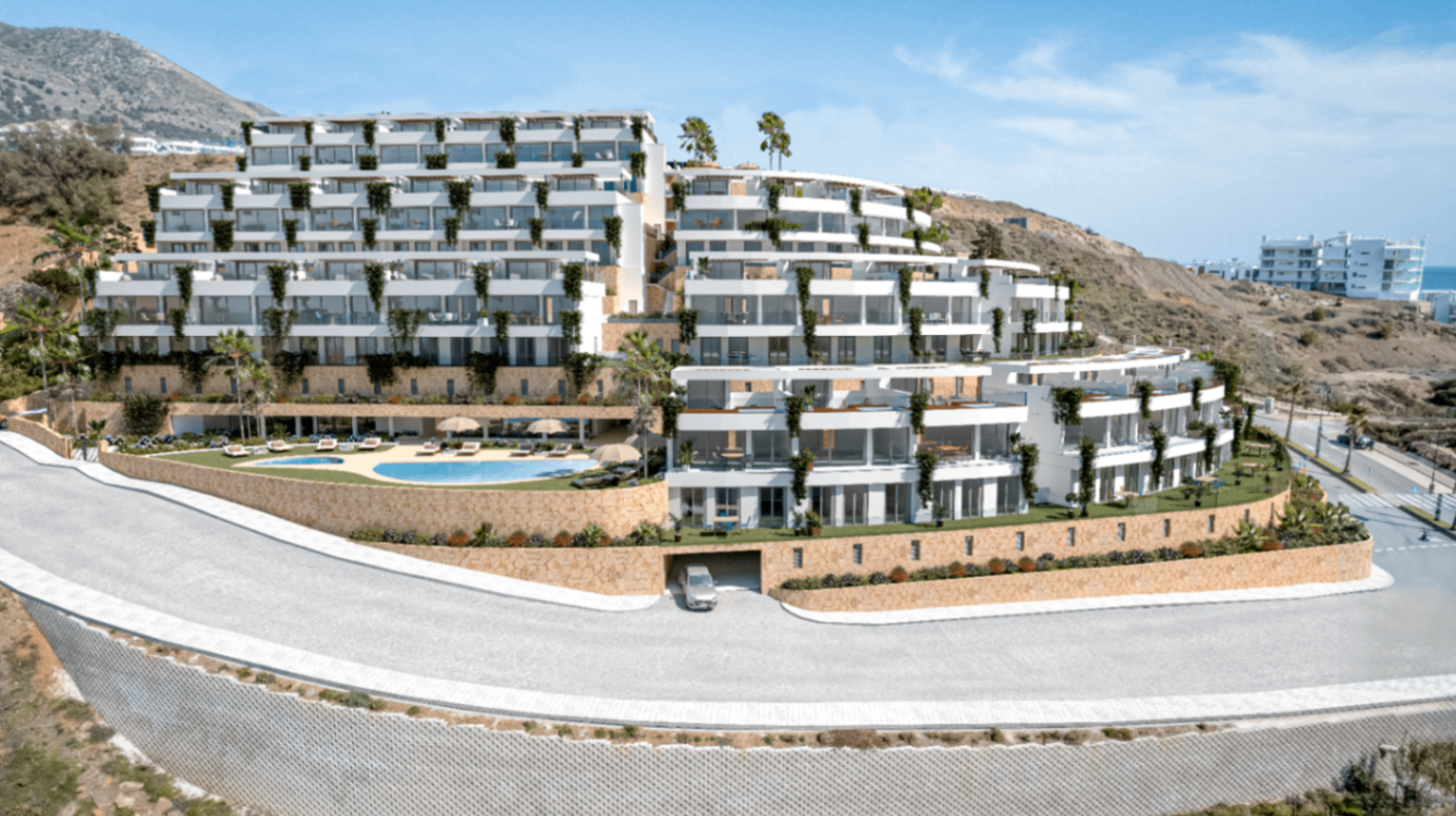 compressed-Panoramica proyecto orientacion Suroeste Villas exclusivas en El Higuerón, Málaga