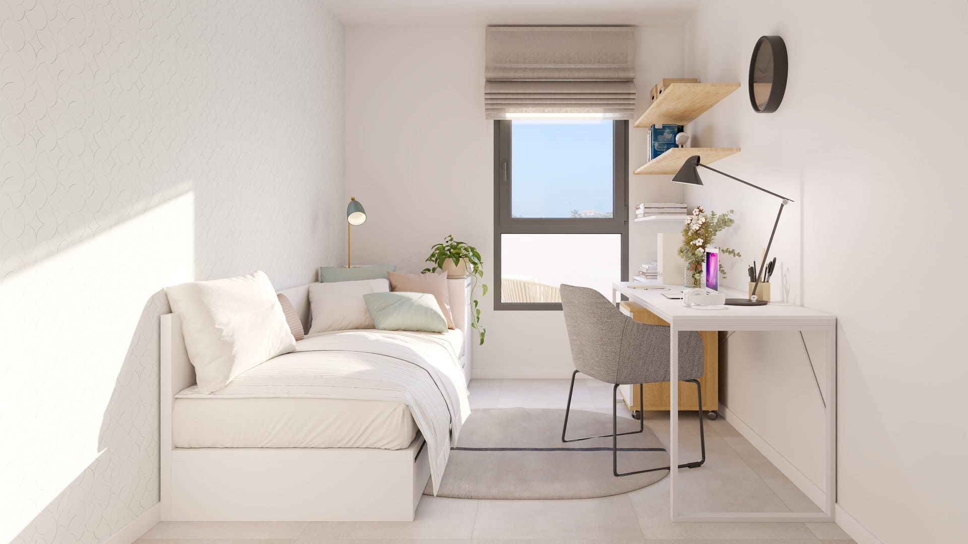 th1_dormitorio_despacho_mijas Exclusivo ático en la Cala Swing Mijas – con CO-ONE