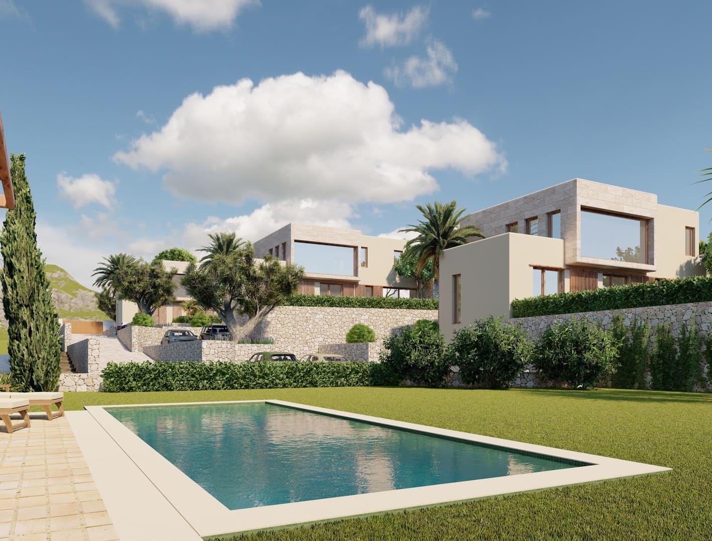 01_exterior_piscina_dia Villas de Lujo en Jávea: Estilo Ibicenco-Mediterráneo